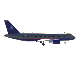 United Airlines Retro Airbus A320-232 w/ baggage area