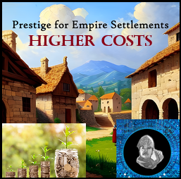 Buy Settlement Slots with Prestige for the Empire - Higher Prestige Costs