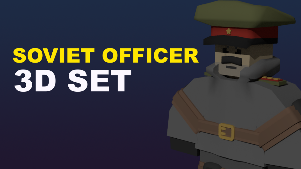SOVIET OFFICER [3D SET] preview