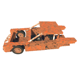 1968-1971 Takeda Tokara 305 V8 rusted (junkyard prop)