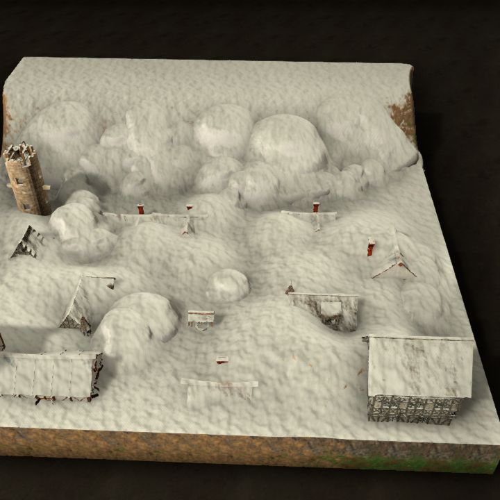 maptober day 10 lost city in snow
