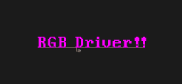 RGB Driver!!