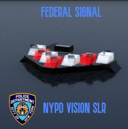 NYPD Lightbar - Vision SLR - Traffic Advisor -