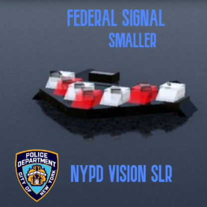 NYPD Lightbar - Vision SLR - Traffic Advisor - Smaller -