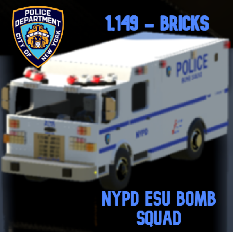NYPD ESU - BOMB SQUAD TRUCK - Revised -