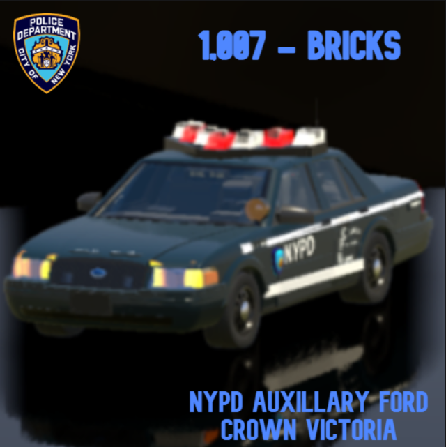 2010 Ford Crown Victoria - NYPD - Auxillary - Revised -