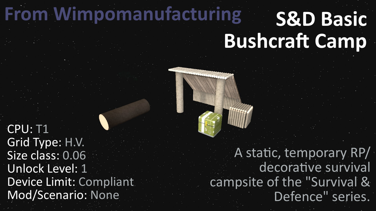 S&D Basic Bushcraft Camp preview