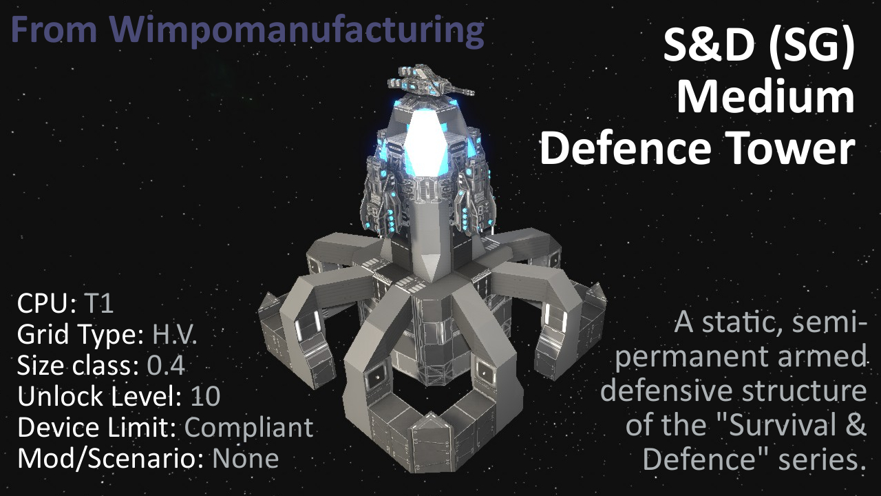 S&D (SG) Medium Defence Tower preview