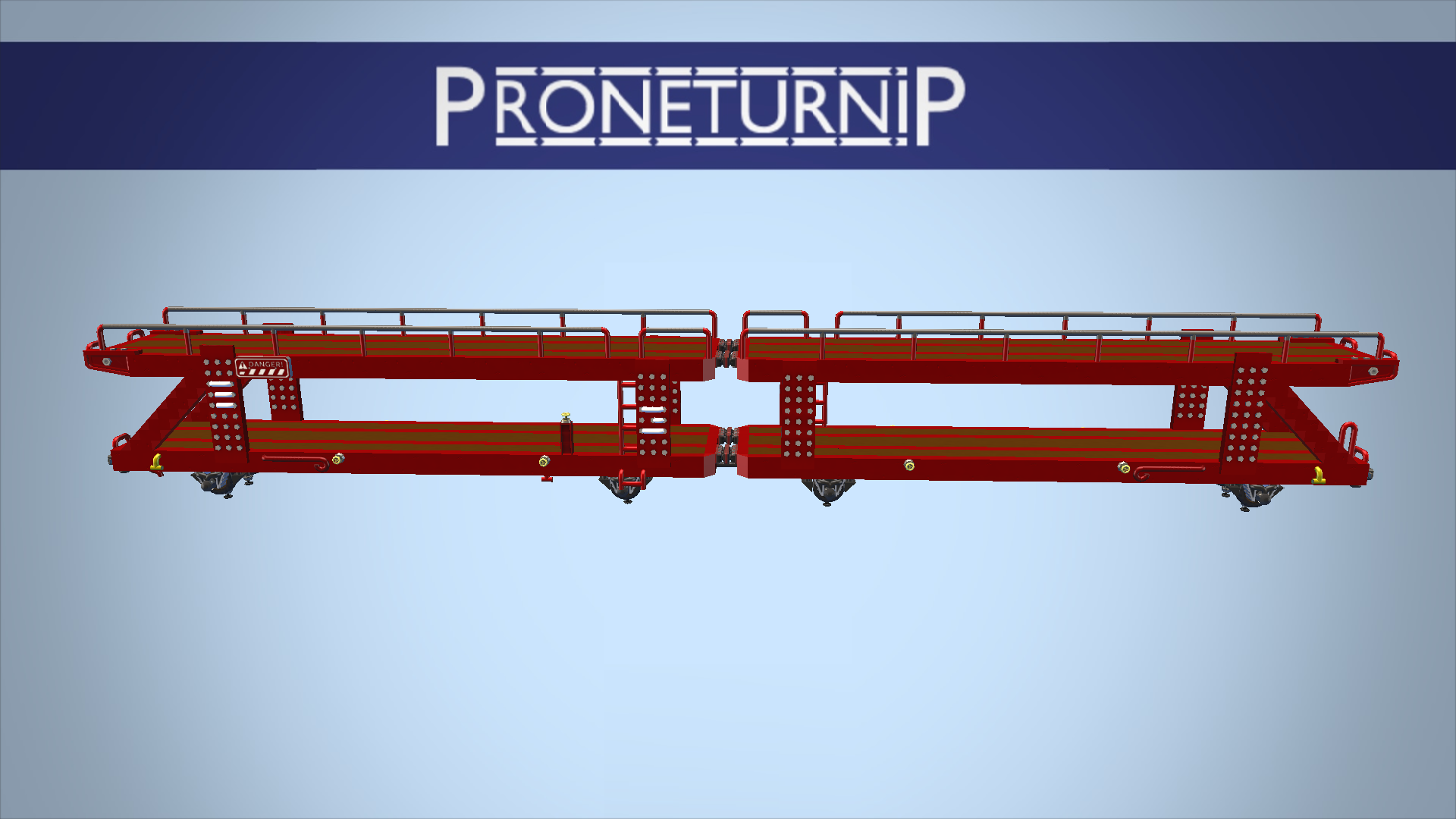 Articulated car carrier wagon 5u