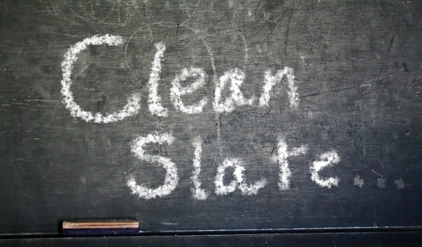 Clean slate