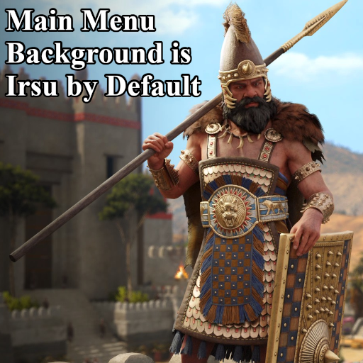 Main Menu Background is Irsu by Default