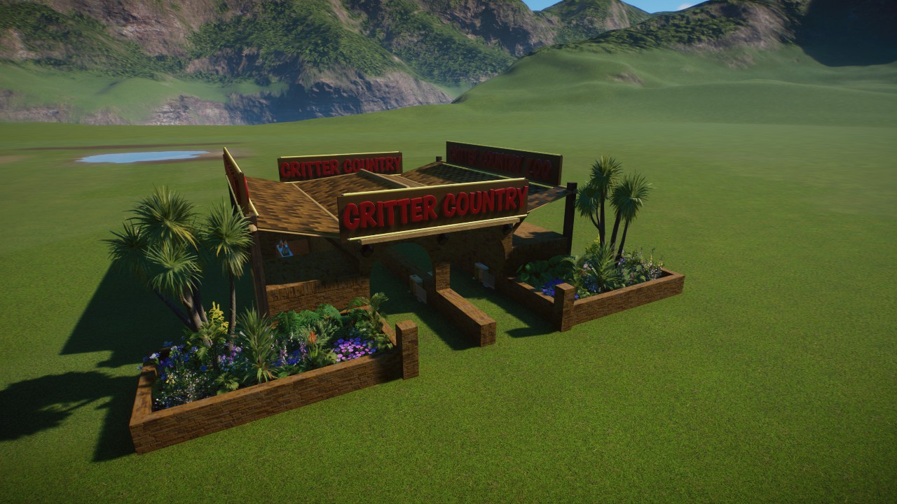 Critter Country Zoo Entrance with Food And Drink Vendors