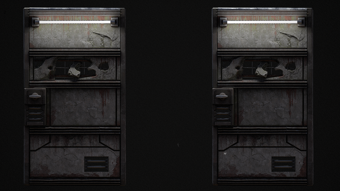 Brutalist Sheet Metal Door