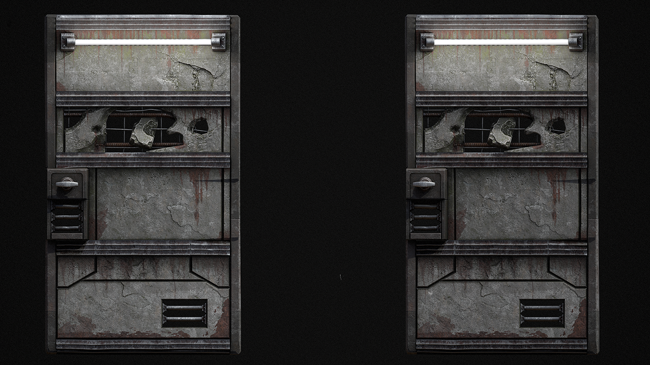 Brutalist Sheet Metal Door