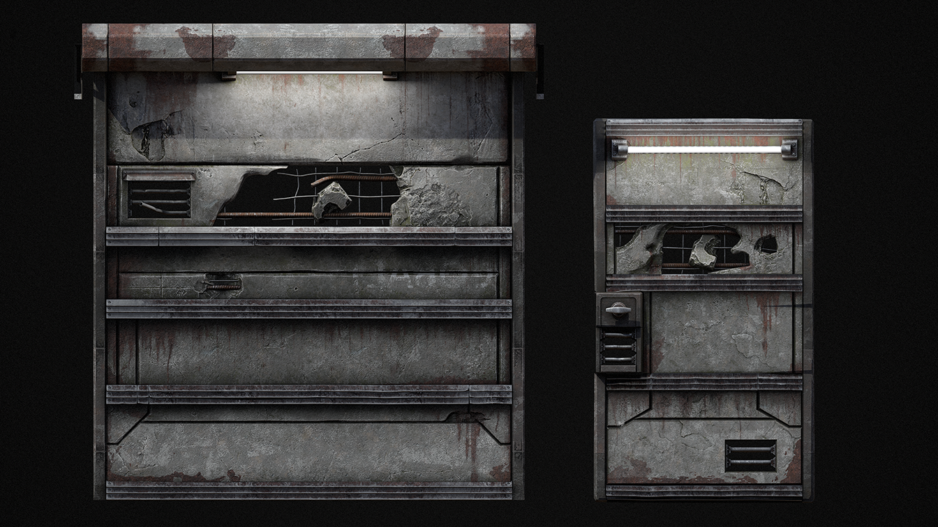 Brutalist Sheet Metal Door