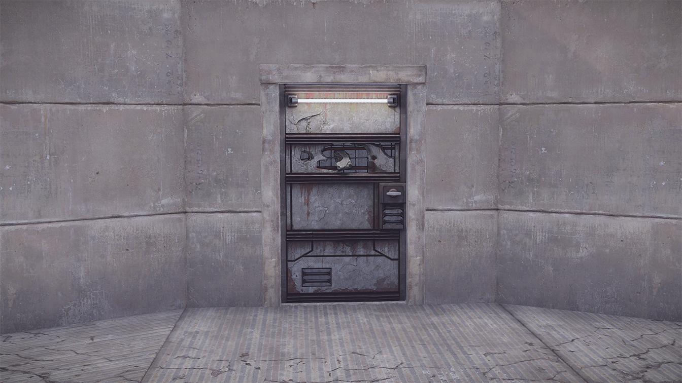 Brutalist Sheet Metal Door