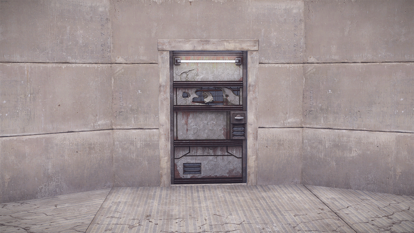 Brutalist Sheet Metal Door