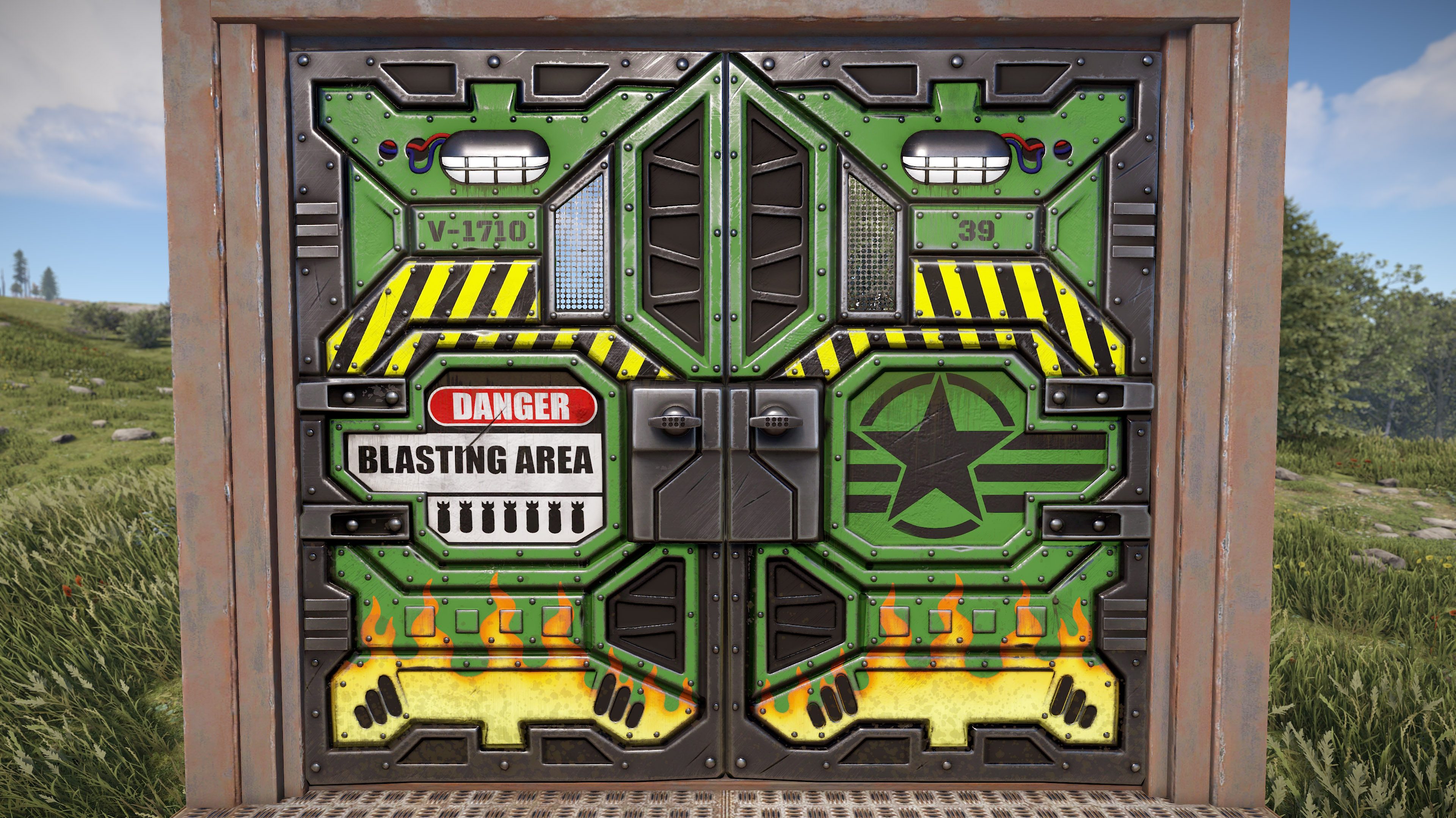Bombshell Sheet Metal Double Door