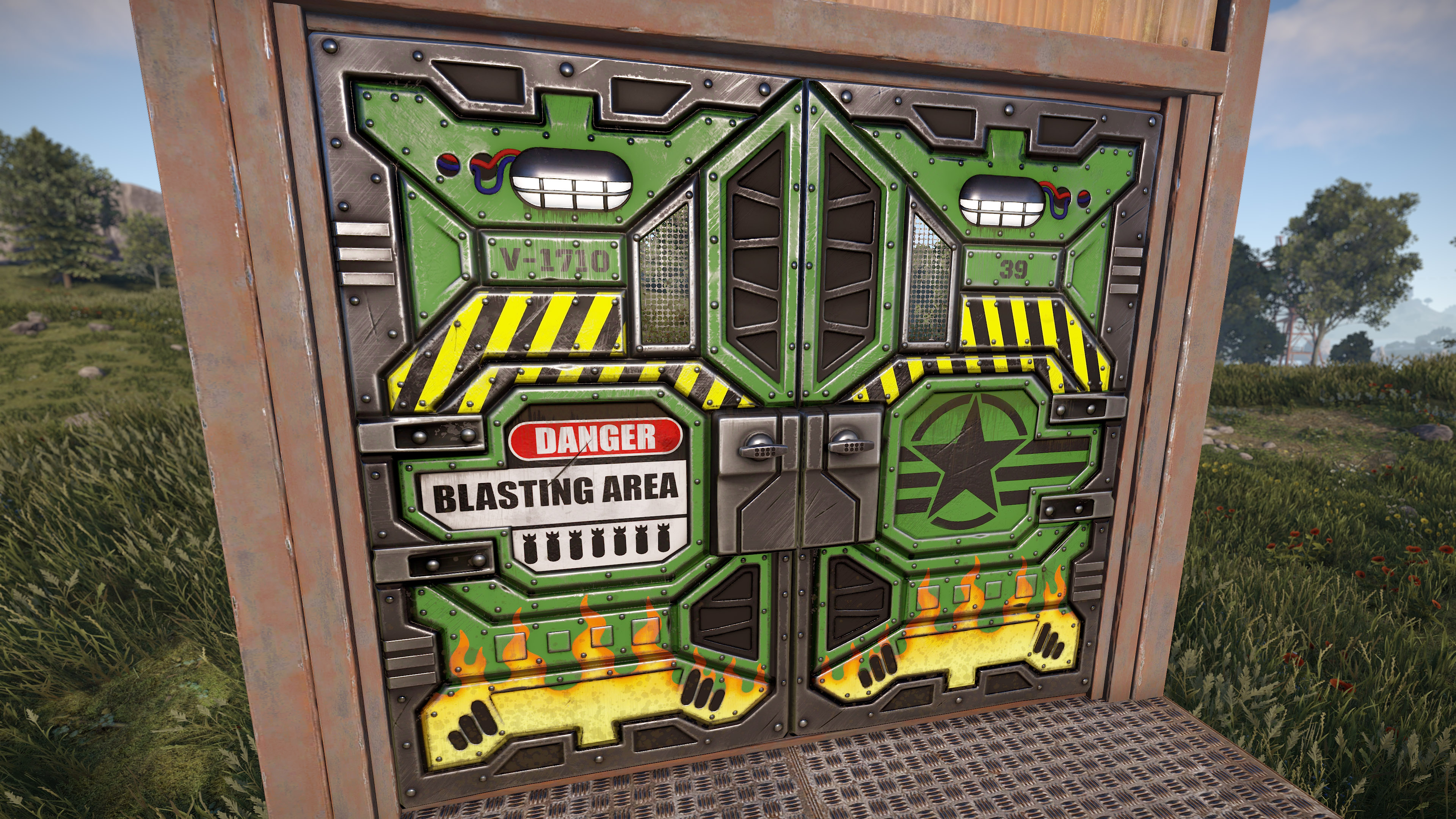 Bombshell Sheet Metal Double Door