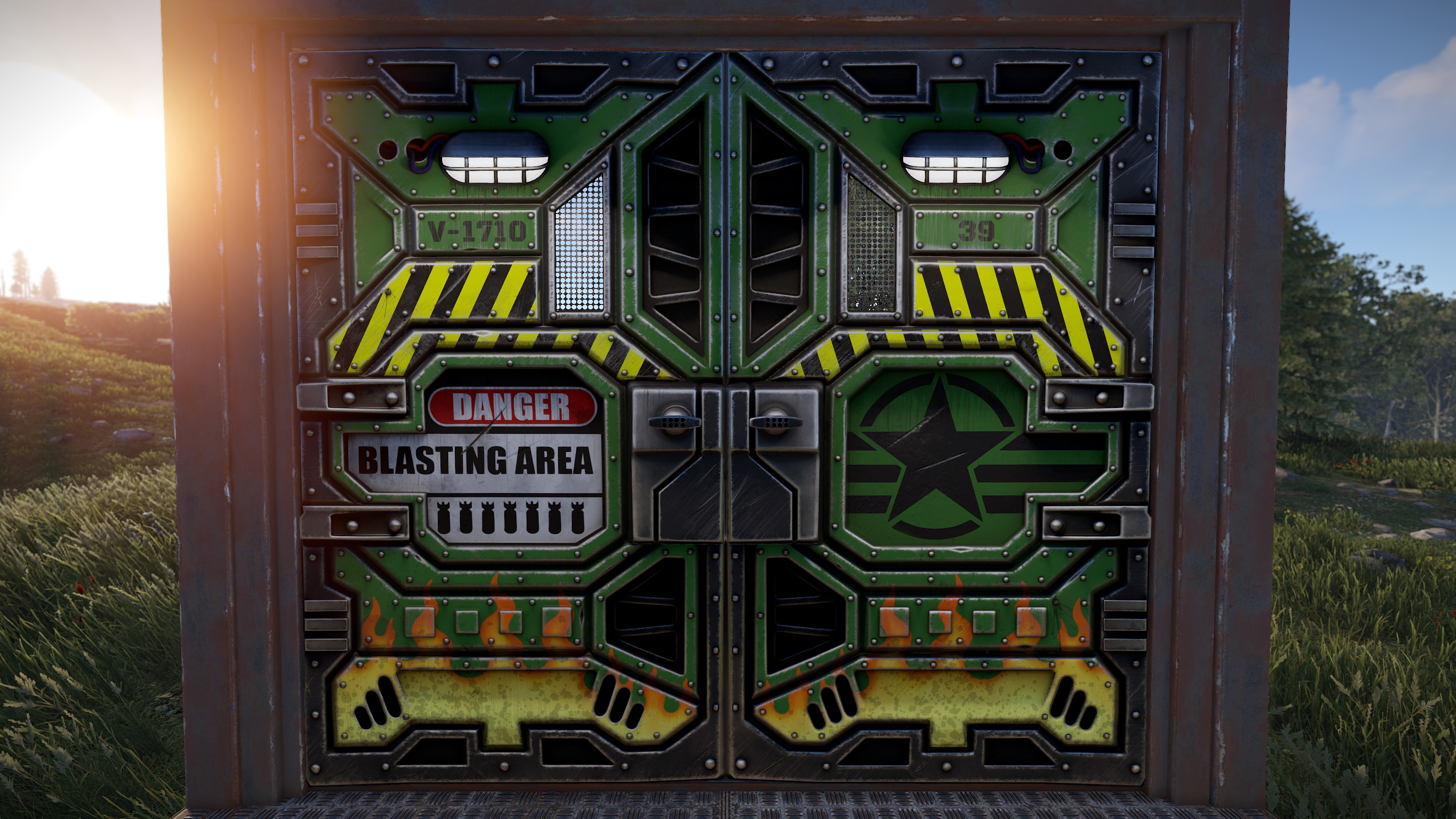 Bombshell Sheet Metal Double Door