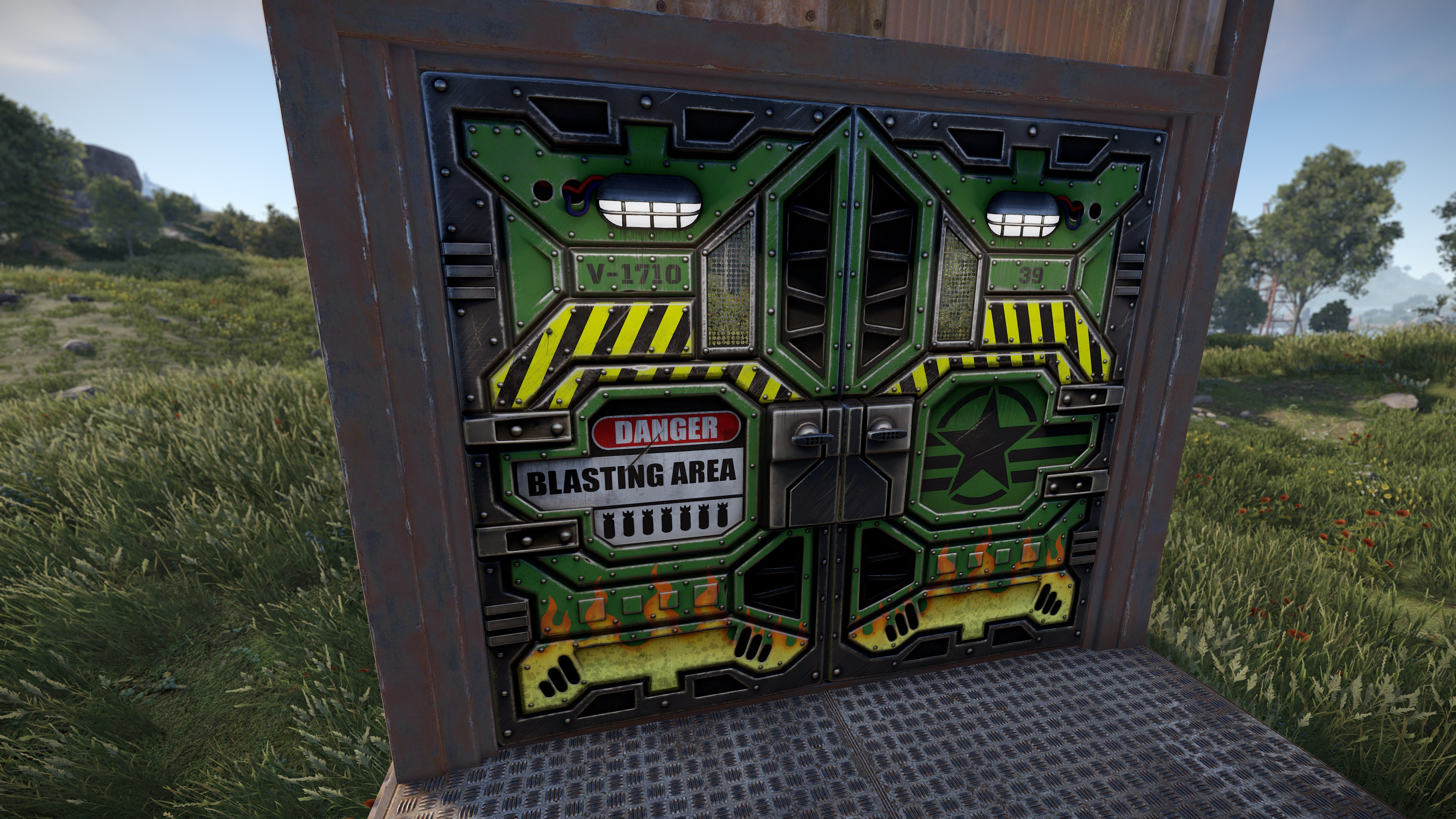 Bombshell Sheet Metal Double Door