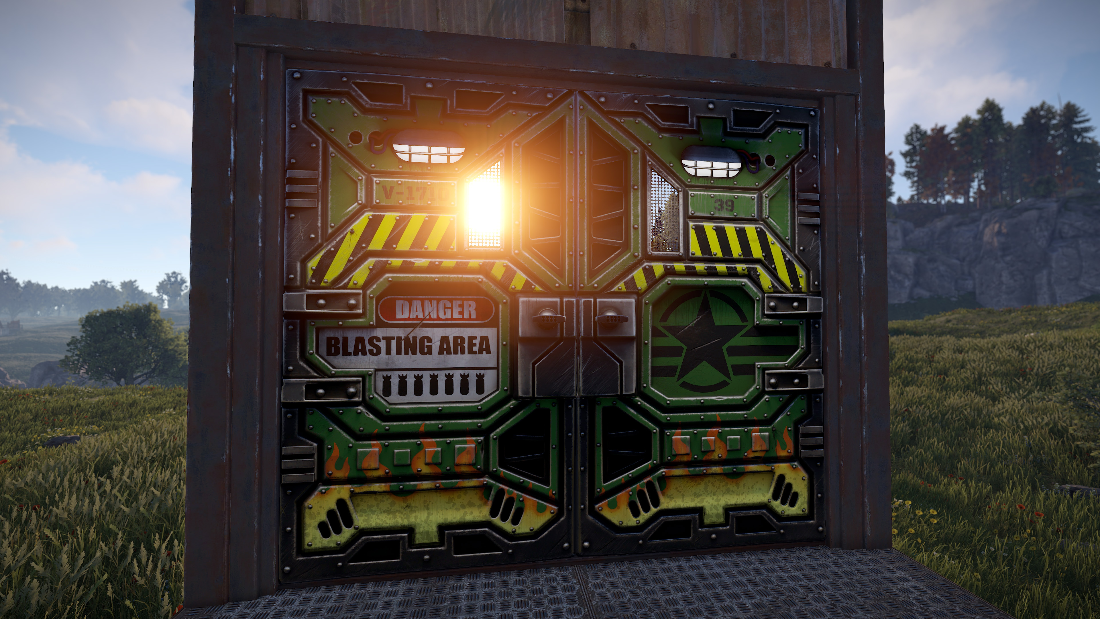 Bombshell Sheet Metal Double Door