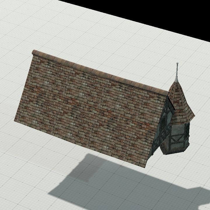 Prefab Large High Roof Turret 1