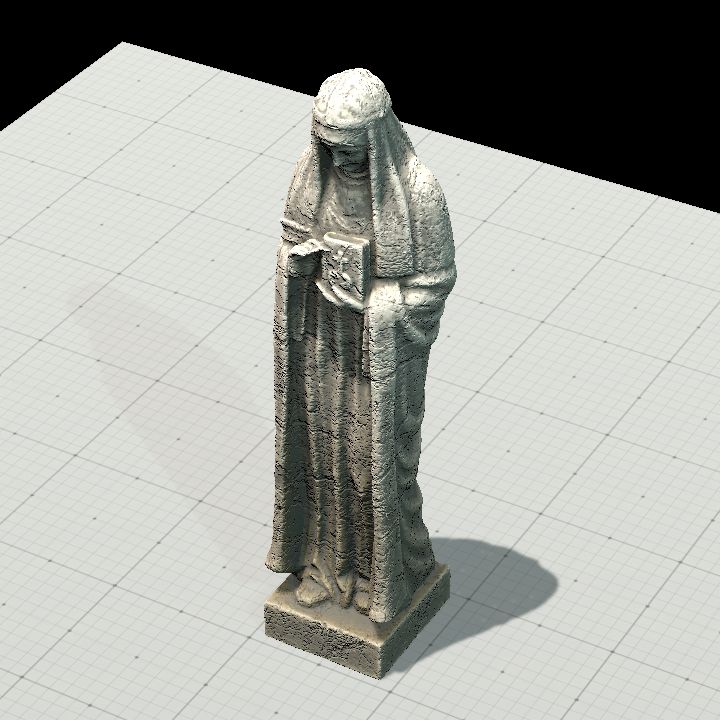 Stone statue of Bridget of Sweden