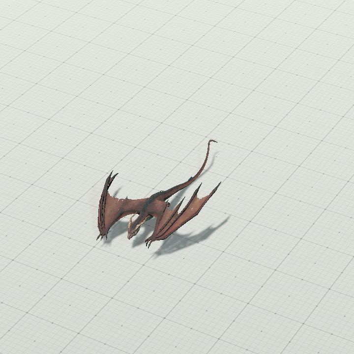 Amimated Dragon Running