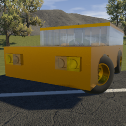 Golden safe Pixel Car