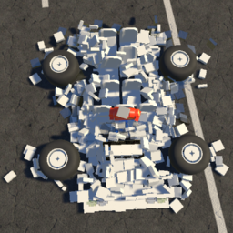 More More Softbody Pixel 849 Brick car