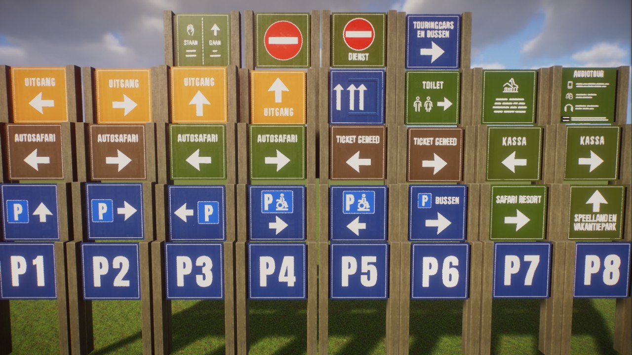 Beekse Bergen Parking Signs