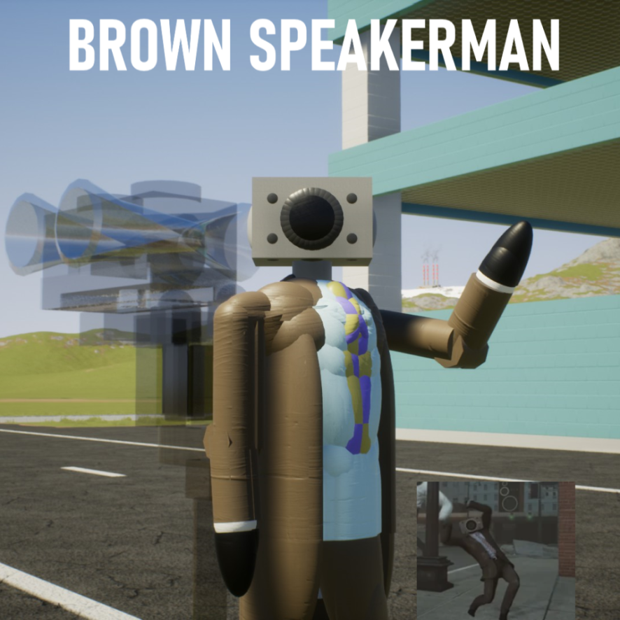 Brown Speakerman! Skibi
