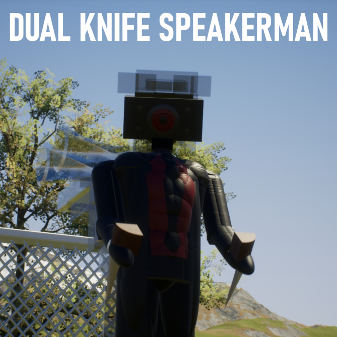 Dual Knife Assassin Speakerman! Skibi