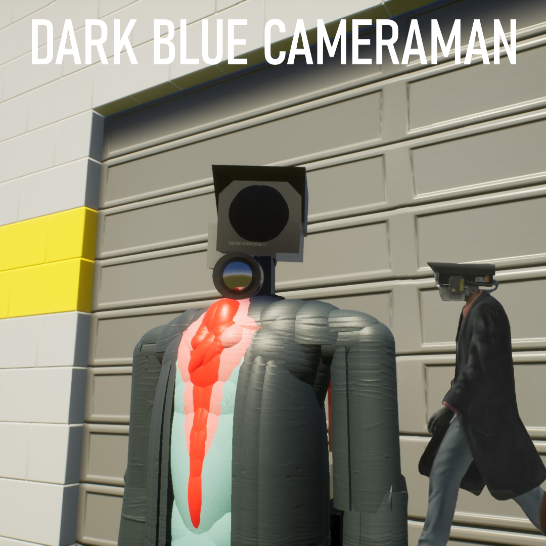 Black Blue Cameraman! Skibi