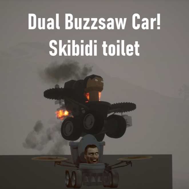 Dual Buzzsaw Car Skibidi Toilet! Skibi