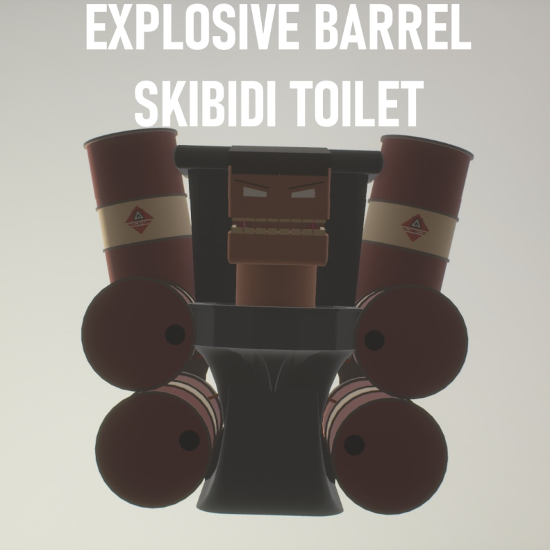 Explosive Barrel Skibidi Toilet! Skibi