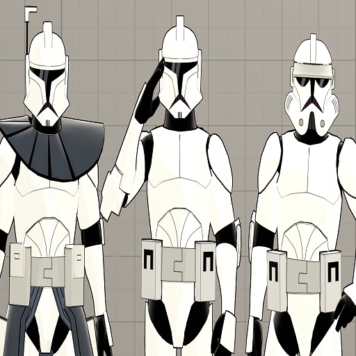 Star Wars Clone Wars 2003 Enhanced Clonetroopers (Ragdolls)