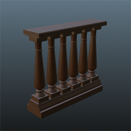 Balustrade 1m (Darkwood Nut)