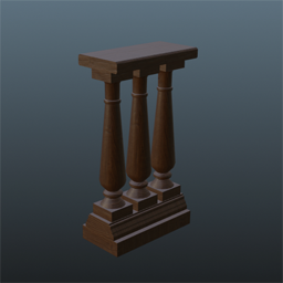 Balustrade 50cm (Darkwood Nut)