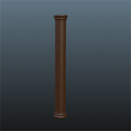 Balustrade Pillar 185cm (Darkwood Nut)