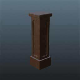 Balustrade Base post Middle 85cm (Darkwood Nut)