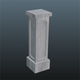 Balustrade Base post Middle 85cm (White Oak)