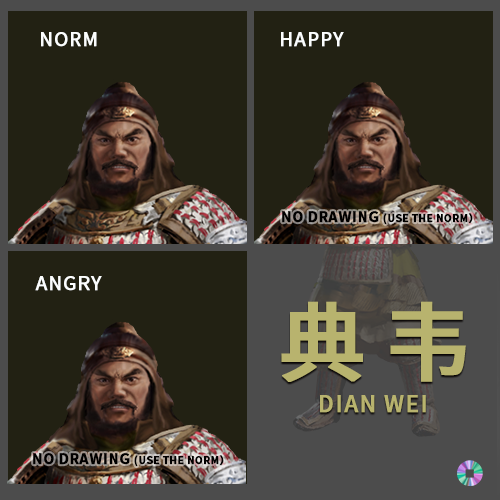 典韦_dianwei_dian_wei character_纯立绘美化