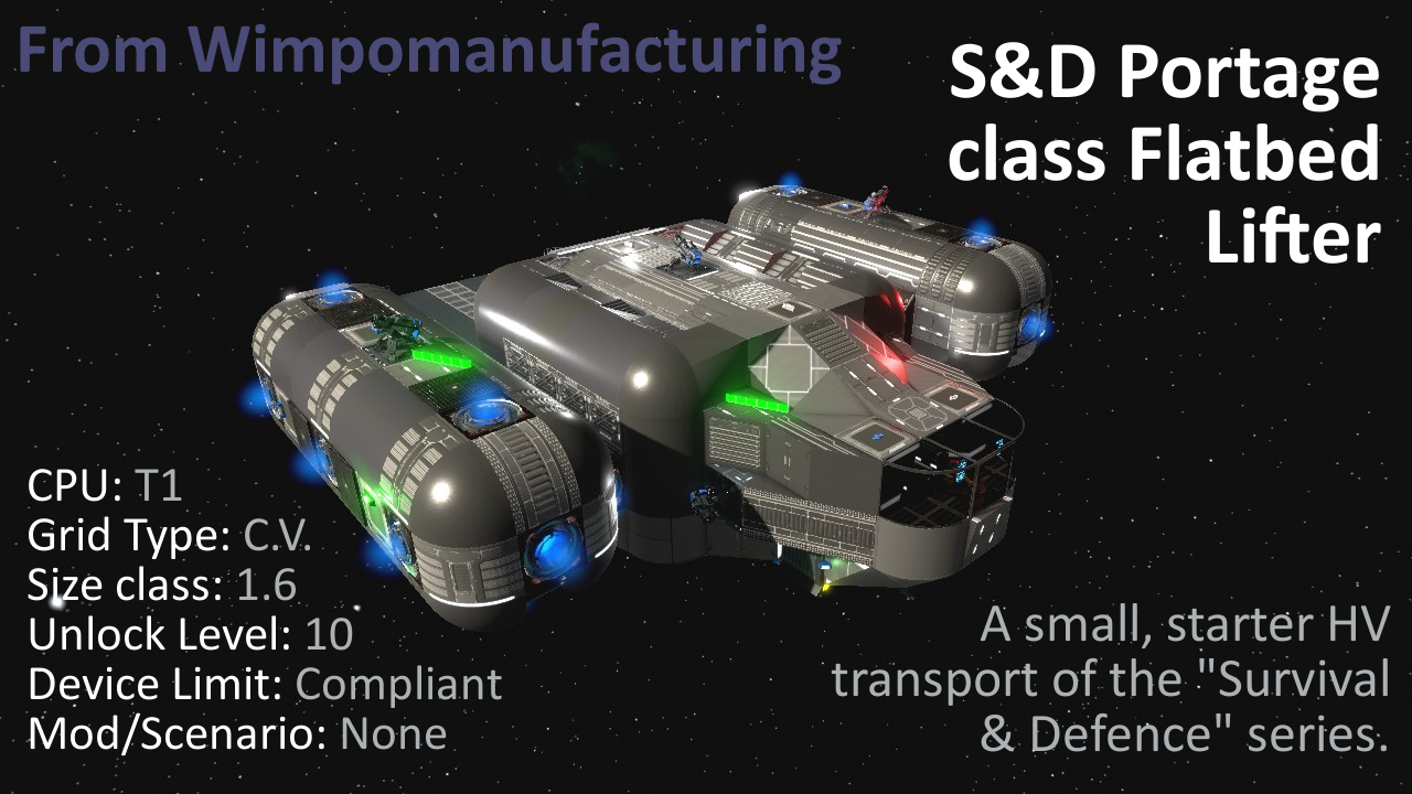S&D Portage class Starter Flatbed Lifter preview