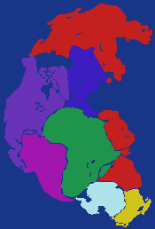 Pangea with Continents