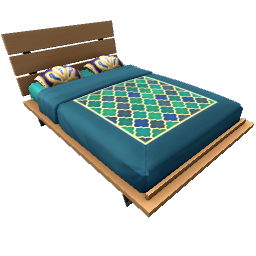 TS4 Double bed - green