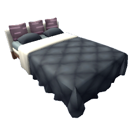 TS4 Double bed - blue and purple
