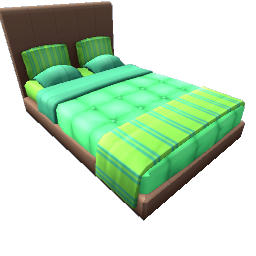 TS4 Double bed - green