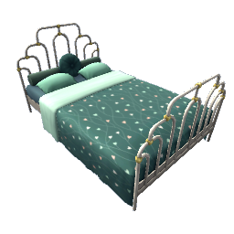 TS4 Double bed - dark green